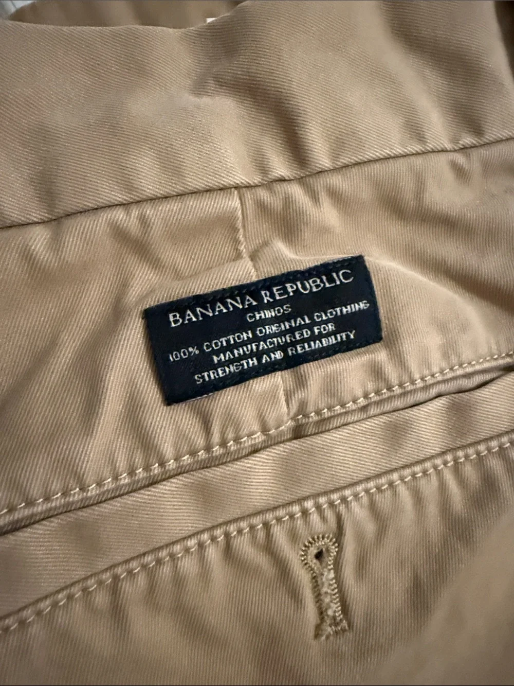 Men's Banana Republic Tan Chino Pants Size 34/34